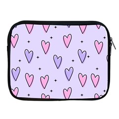 Heart-purple-pink-love Apple Ipad 2/3/4 Zipper Cases by nate14shop