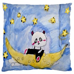 Panda Large Cushion Case (one Side) by nate14shop