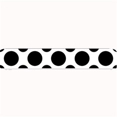 Seamless-polkadot-white-black Small Bar Mats by nate14shop