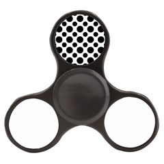 Seamless-polkadot-white-black Finger Spinner by nate14shop