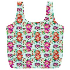 Floral Full Print Recycle Bag (xl) by nate14shop