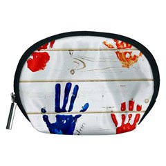 Handprint,wood Accessory Pouch (medium)