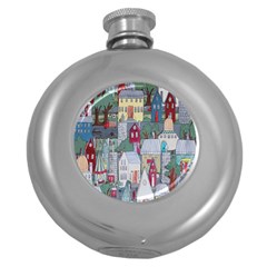 Painting Round Hip Flask (5 Oz)