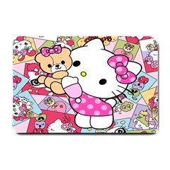 Hello-kitty-001 Small Doormat  by nate14shop