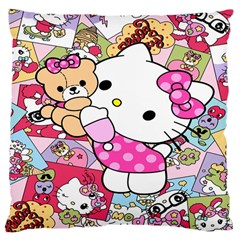 Hello-kitty-001 Large Cushion Case (two Sides) by nate14shop