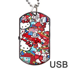 Hello-kitty-003 Dog Tag USB Flash (One Side)