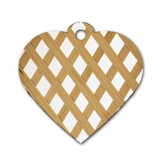 Wooden Dog Tag Heart (two Sides) by nate14shop