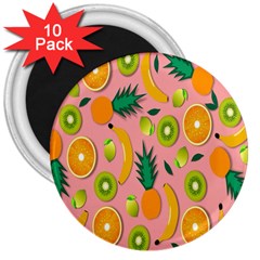 Fruits-orange 3  Magnets (10 Pack)  by nate14shop