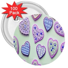 Happybirthday-love 3  Buttons (100 Pack) 