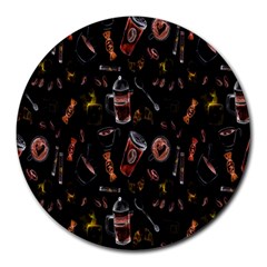 Hd-wallpaper,drink,coffe Round Mousepads by nate14shop