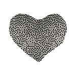 Animal-seamless-vector-pattern-of-dog-kannaa Standard 16  Premium Flano Heart Shape Cushions Front