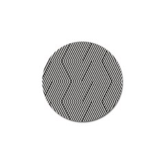 Vector-geometric-lines-pattern-simple-monochrome-texture-with-diagonal-stripes-lines-chevron-zigzag- Golf Ball Marker (4 Pack)