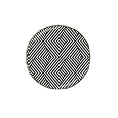 Vector-geometric-lines-pattern-simple-monochrome-texture-with-diagonal-stripes-lines-chevron-zigzag- Hat Clip Ball Marker (10 Pack) by nate14shop