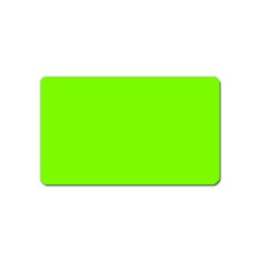 Grass-green-color-solid-background Magnet (name Card) by nate14shop