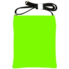 Grass-green-color-solid-background Shoulder Sling Bag by nate14shop