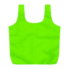 Grass-green-color-solid-background Full Print Recycle Bag (L)
