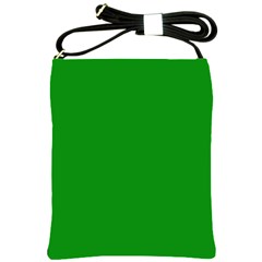 Green Shoulder Sling Bag by nate14shop