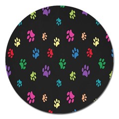 Footprints Magnet 5  (round) by nate14shop