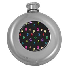 Footprints Round Hip Flask (5 Oz)