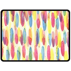 Watercolour-texture Double Sided Fleece Blanket (large) 