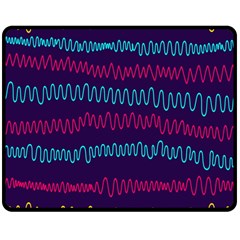 Waves Double Sided Fleece Blanket (Medium) 