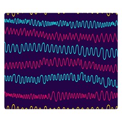 Waves Double Sided Flano Blanket (small)  by nate14shop