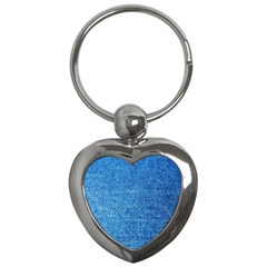 Jeans Blue  Key Chain (heart) by artworkshop