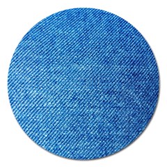 Jeans Blue  Magnet 5  (round) by artworkshop