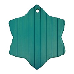 Green Surface  Snowflake Ornament (two Sides) by artworkshop