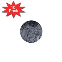 Ice Frost Crystals 1  Mini Buttons (10 pack) 