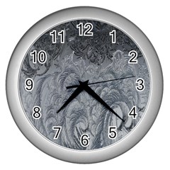 Ice Frost Crystals Wall Clock (Silver)