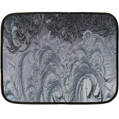 Ice Frost Crystals Double Sided Fleece Blanket (mini)  by artworkshop