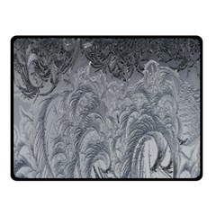 Ice Frost Crystals Double Sided Fleece Blanket (Small) 