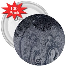 Ice Frost Crystals 3  Buttons (100 Pack) 