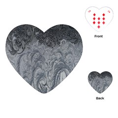 Ice Frost Crystals Playing Cards Single Design (heart) by artworkshop