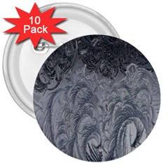 Ice Frost Crystals 3  Buttons (10 Pack)  by artworkshop