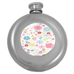 Graphic Art Round Hip Flask (5 oz) Front