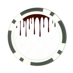 Illustration-chocolate-dropping-chocolate-background-vector Poker Chip Card Guard (10 Pack)