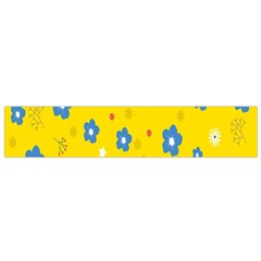 Floral Yellow Small Flano Scarf by nate14shop