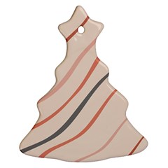 Lines Christmas Tree Ornament (two Sides) by nate14shop