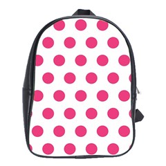 Polka-dots School Bag (xl) by nate14shop