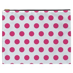 Polka-dots Cosmetic Bag (xxxl) by nate14shop