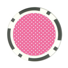 Polkadots-pink-white Poker Chip Card Guard (10 Pack)