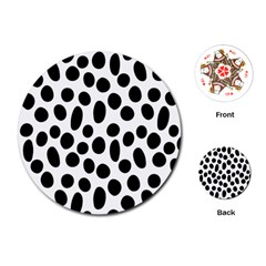 Random-circles-seamless-pattern Playing Cards Single Design (round) by nate14shop