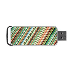 Stripe-colorful-cloth Portable Usb Flash (two Sides) by nate14shop
