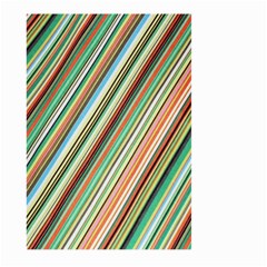 Stripe-colorful-cloth Large Garden Flag (two Sides) by nate14shop