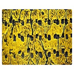 Yellow-abstrac Double Sided Flano Blanket (medium) 