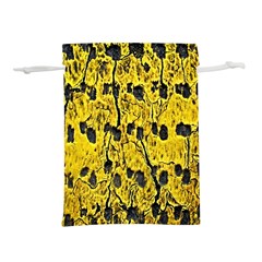 Yellow-abstrac Lightweight Drawstring Pouch (l) by nate14shop