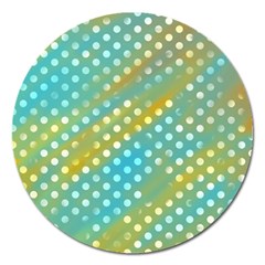 Abstract-polkadot 01 Magnet 5  (round) by nate14shop
