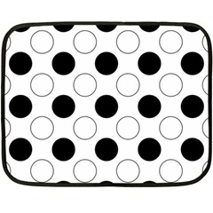 Abstract-polkadot 03 Double Sided Fleece Blanket (mini) 